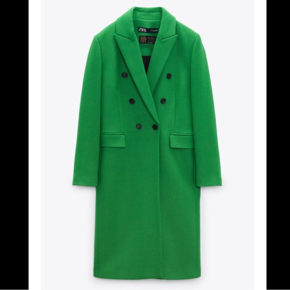 ZARA Double Breasted Wool Premium Coat - Picture 2 of 16